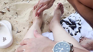 Ep.18 Having Fun with Hot Thai Girl in a Nude Beach (bikini)