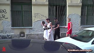 Wild public grop hardcore of ass sex action