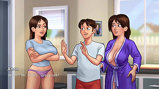 Debbie Finally Kissed Anon - Summer Time Saga Gameplay