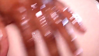 Wet, Oiled, and Greedy - Kitty Li Swallows His Cock Then Rides It