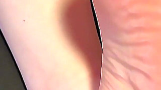 Cum on Wrinkled Oiled Soles POV