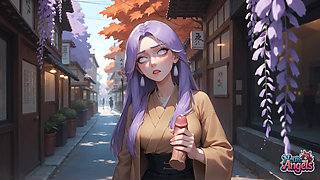 Purple Hair Sensation: Tokyo Alley Cum Drip