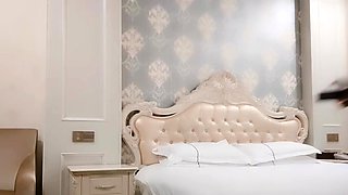 Solo small tit asian girl toying her pussy with vibrator