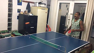 Playing Ping Pong Is Tough After the Victory