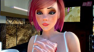 Insane dickgirl desired to gobble the anal invasion of a ultra-cute dude, after that she torn up his caboose decently - Super-sexy THREE DIMENSIONAL Hermaphroditism on Masculine