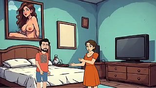 Newly married couples first night sex in hotel room