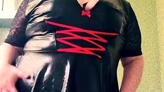 Amateur striptease and Solo masturbation