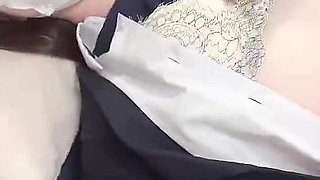 Pale Semi-long Haired Woman Consultation. Made Her Give an Intense Blowjob on Command