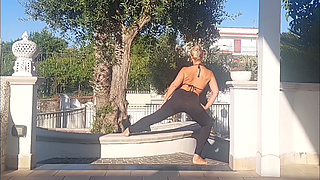 Selena's Outdoor Yoga and Sex