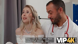 Vip4k. the marvelous bride, nata gold, tempted her doctor right before her wedding