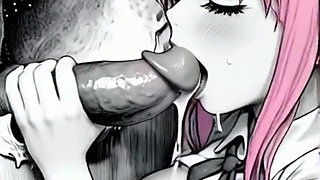 Anime Super Fuck sperm Blowjob