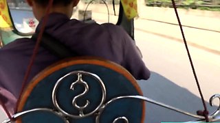 Cute Thai teen amateur fucks a Farang