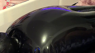 Wife Milks Her Submissive Husband-slave in an Inflatable Latex Bag - E-stim, Rimmer & Heavy Breathing