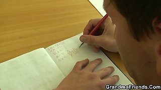 Old threesome in the classroom