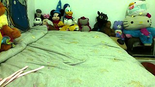 Dirty School Girl plays with herself