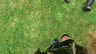 POV - Predicament - Endurance - Dominatrix Fucks Her Slave’s Strap-on While His Cock Is Locked (219)