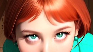 Stunning redhead brunette blonde pov blowjobs in hut beach