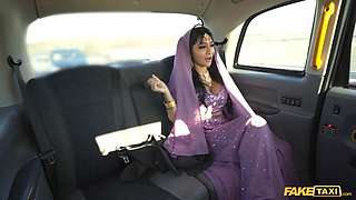 Faux taxi bengali nurse takes a Big Cock in her her narrow asian snatch with her Big Tits out
