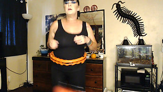 Hula Hoop Weighted Fitness Routine