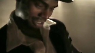 Kitty Black In Curvy Ebony Bitch Gets Pounded By A Black Stud While He Shoves A Dildo In Her Ass