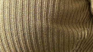 Busty brunette with big boobs rides cock