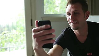 Easy-on-the-eyes Bill Bailey and Gianna Dior at kink video