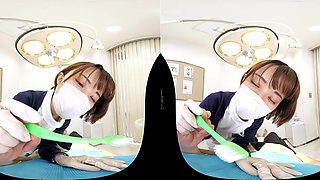 Japanese Nurse VR Short Hair With POV Heat