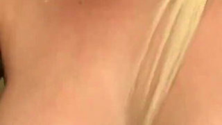 Hot blonde Stevie Shae masturbates as she does blowjob and deepthroats