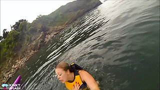 Open Water Kayak Disaster for Non Swimmer - Saved by Lifejacket