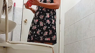 HOT CUTE HAIRY PUSSY WIFE SHOWS OFF WITHOUT PANTIES