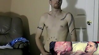 JoeSchmoeXXX.com - Handsome young model shoots hot cum on a towel with satisfaction