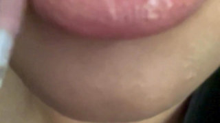 Nude Lipgloss Lip Fetish, Lip Worship, Femdom