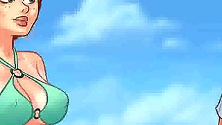 Summertime saga: college boobs competition at the beach ep 204