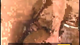 Experienced white stud gets his cock sucked and fucked by slender young black babe