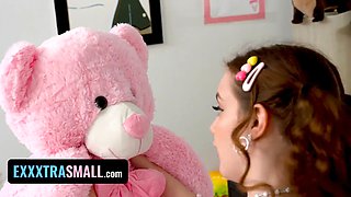 Exxxtra petite - i trained my virgin petite stepsister how to kiss and opened up her little pussy