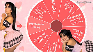 Wheel of Sex Game Anal with Emanuelly Raquel