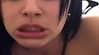 Hot Latina Tries a Huge Black Cock in Her Mouth and Tight Pussy