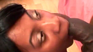 Big ass ebony fucked hard in her wet pussy by her BBC dude