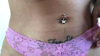 Blonde tight pussy babe solo toy fun in glamour masturbation