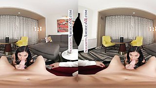 Lustful Sam Shock and Avery Black at cock sucking clip