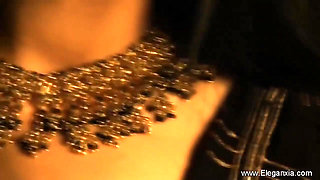 Close up action with Indian stripper
