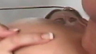 Threesome action with stunning big boobs babe