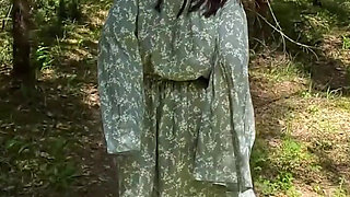 Flashing Big Tits Outdoor