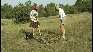 Watch This German Granny Get Fucked in Outdoor Session