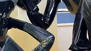 Long Latex Air Control & Edging Session with Mistressae & Miss Lilly