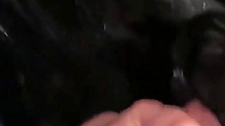 Slutty Mature Deepthroat & Cum Play on My Black Coat