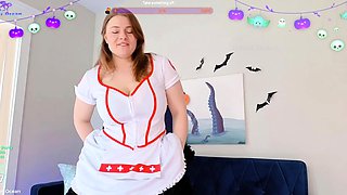 Amateur Jasmin stripping panties and masturbating