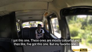 British alt-model with glasses and frosted in ink is nailed hard - faux taxi