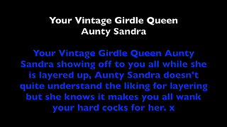 Aunty Sandra Layered in Her Very Sexy Long Line Girdle. Vgq68