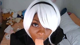 Hot Black Maid Does Some Webcam Black and Ebony